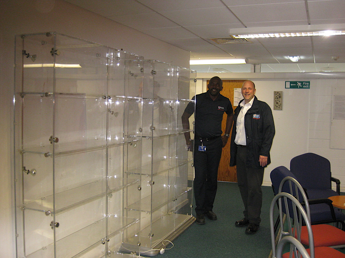 Perspex Display Cabinets Moved 90 Newcastle University