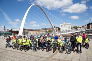 cyclists in newcastle