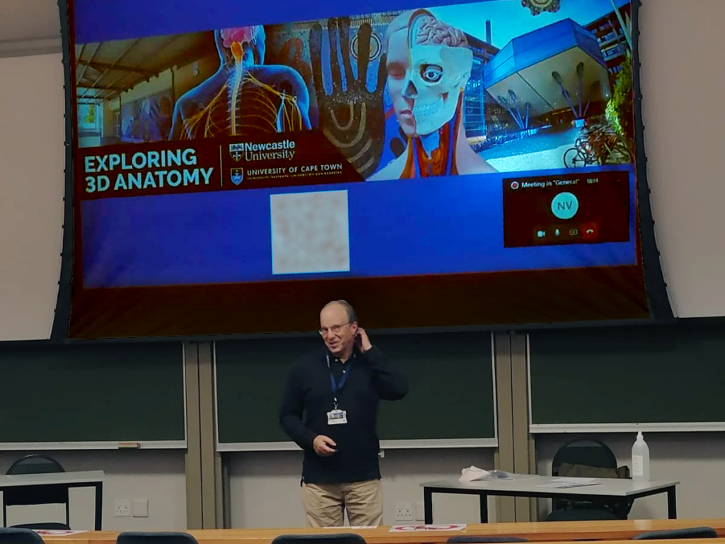 Photo of a presentation Exploring 2D Anatomy.