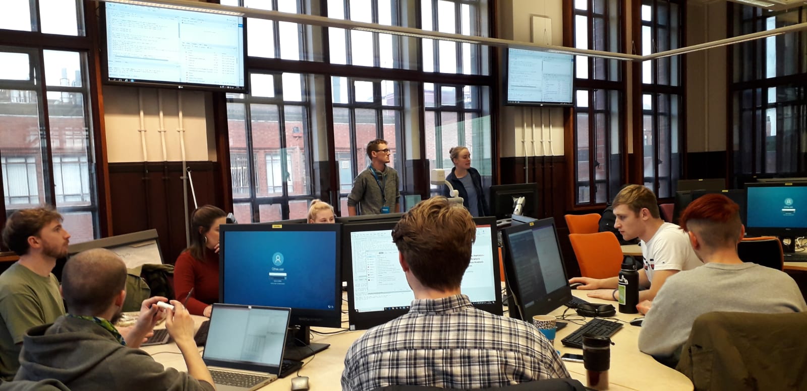 An action shot from a computer lab | Blog from the bog – and beyond