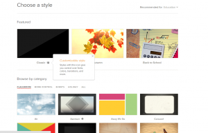 Animoto - choose a style