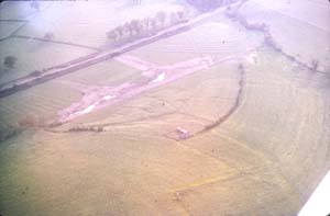 Earthworks of the site 1976 (from Somerset HER)