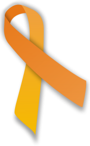 The orange ribbon of self-harm awareness day