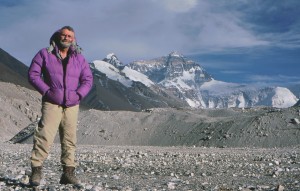 Dr Pete Middleton at Base Camp Everest