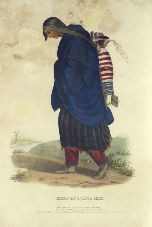 Illustration of 'Chippeway Squaw & Child'