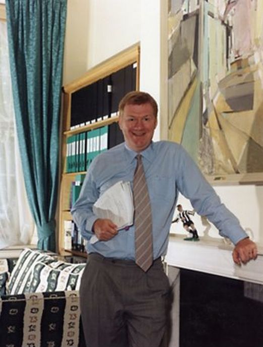 Photograph of Sir Liam Donaldson in his office, c.1998