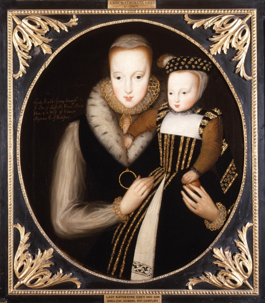 Portrait of Lady Catherine and her son, Edward Seymour