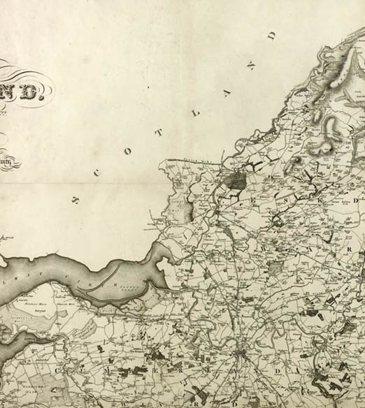 Map of Cumberland 1821