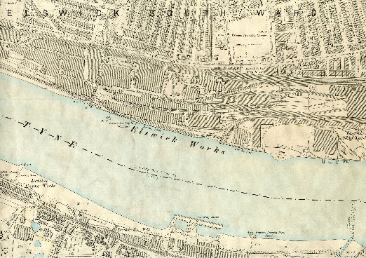 Detail from Ordnance Survey Map, Newcastle and Gateshead, 1898