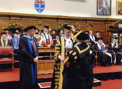 Photograph of Sir Liam at his Inauguration as Chancellor of Newcastle University, 7 December 2009 