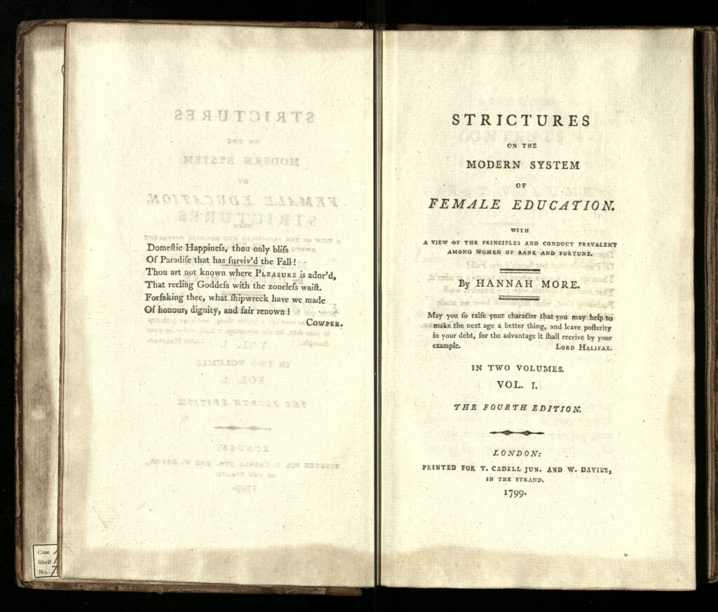 Title page from More’s strictures