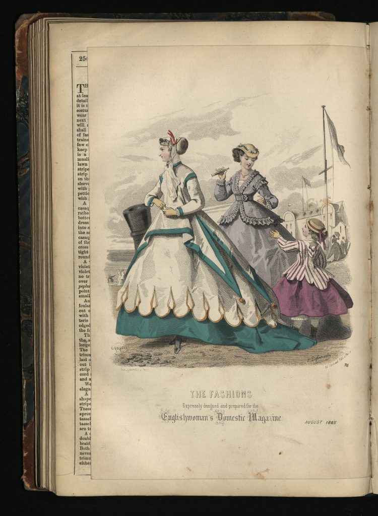 August 1866 women's fashion