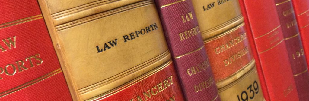 Image of cropped Law Reports book spines (Chancery Division)