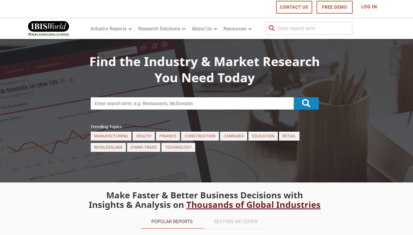 IBISWorld Trial for March Library Subject Support