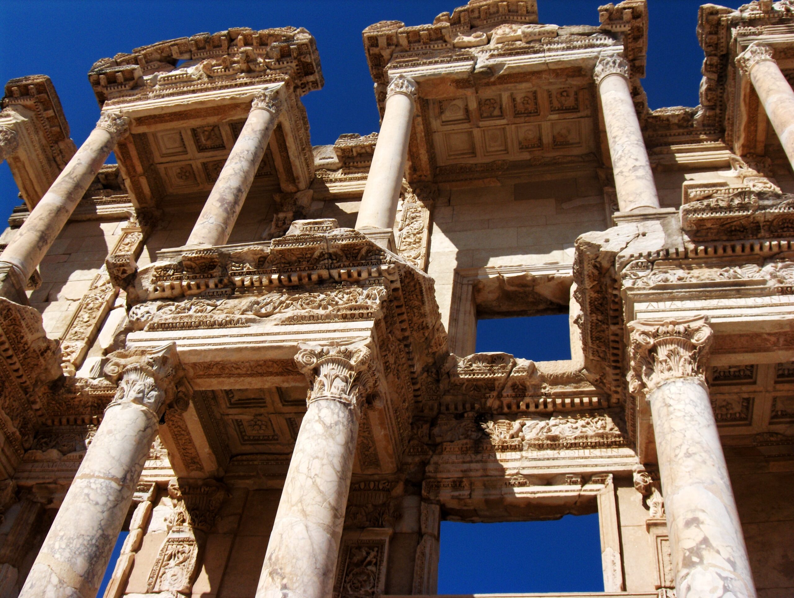 Photograph of the Library of Celsus at Ephesus, Turkey.