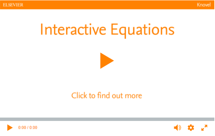 Hyperlinked image showing the Knovel 'interactive equations' video 