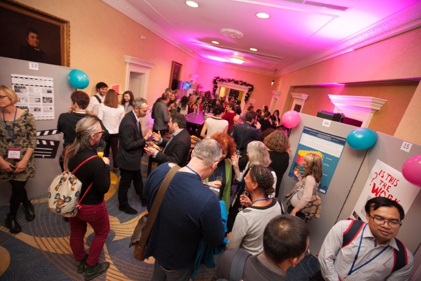 The poster party at the NCCPE's Engage 2017 conference. Image: NCCPE