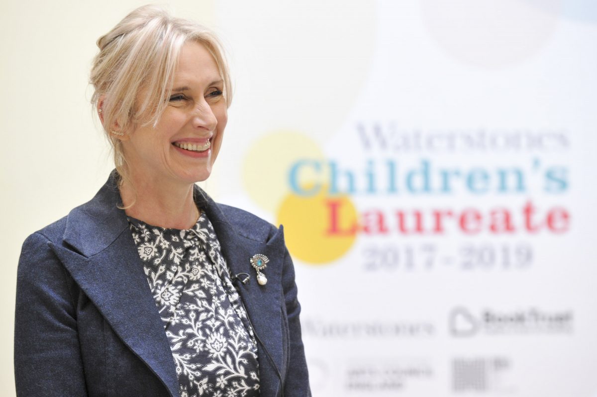 Pictured at Hull City Hall is the presentation of the new Tenth Waterstones Children's Laureate. Shown is Lauren Child, the new laureate. Pictures copyright Darren Casey / DCimaging
