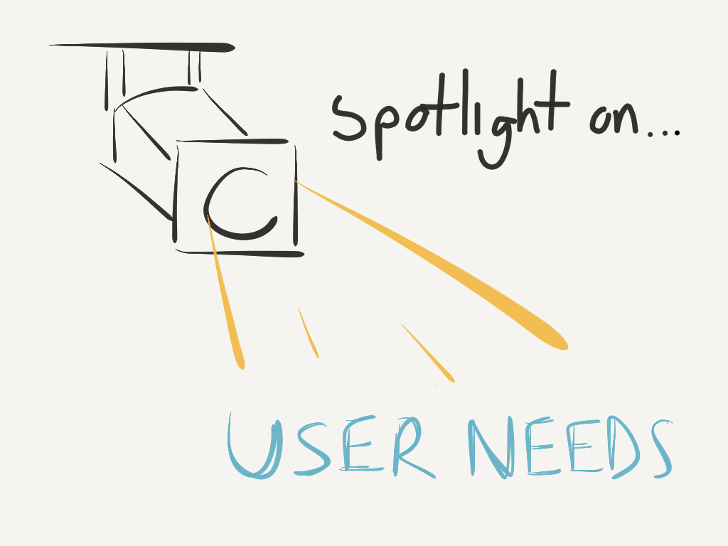 Spotlight on user needs